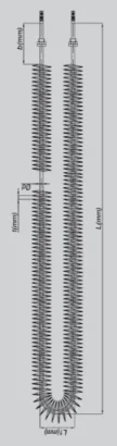 Finned type Heating Elements Round
