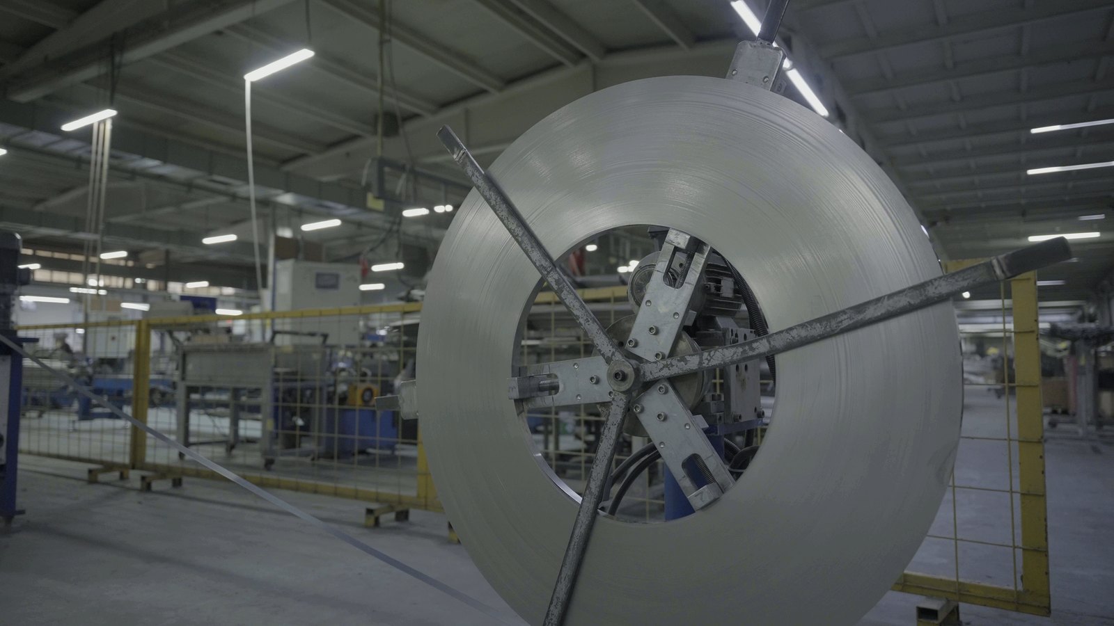 Coil of stainless steel strip feeding the BALÇIK TORMEC tube mill