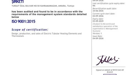 ISO 9001:2015 certification renewed with Bureau Veritas