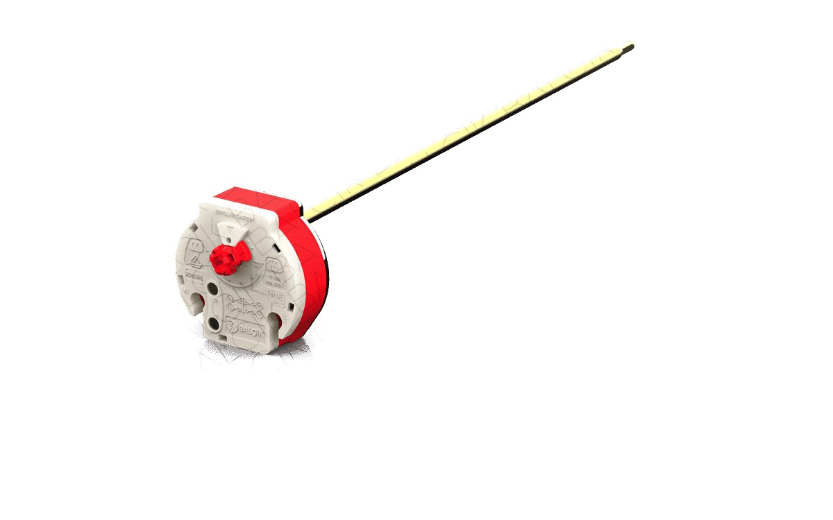 Tormec stem-type thermostat for electric water heaters, product photo