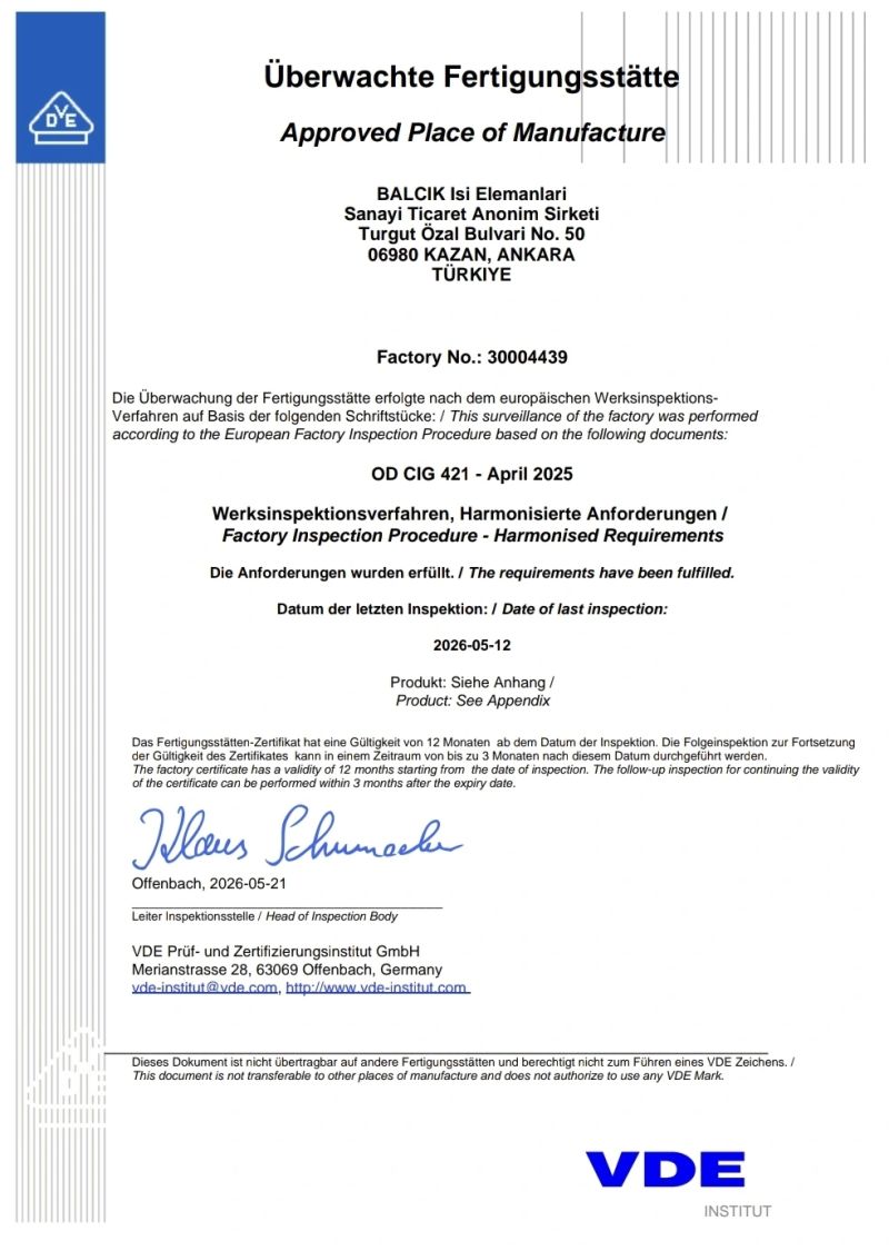 VDE certifications renewed to DIN EN 60335-1:2024